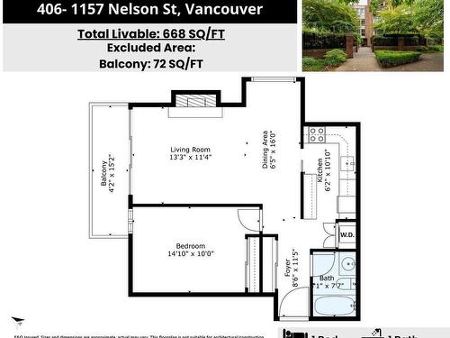 406 1157 Nelson Street, Vancouver, BC 