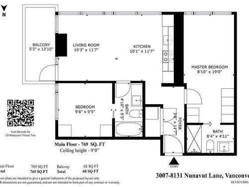 3007 8131 Nunavut Lane, Vancouver, BC 