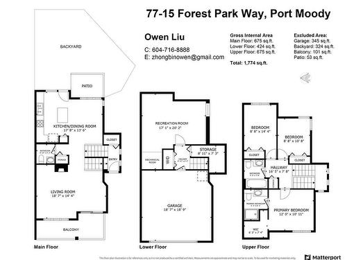 77 15 Forest Park Way, Port Moody, BC 