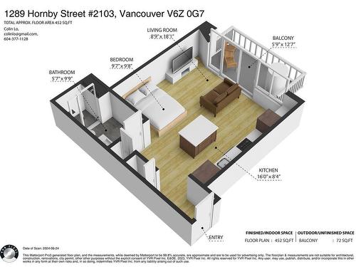 2103 1289 Hornby Street, Vancouver, BC 