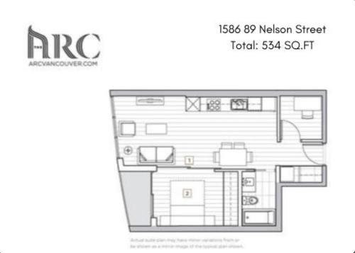 1586 87 Nelson Street, Vancouver, BC 