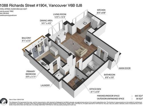 1904 1088 Richards Street, Vancouver, BC 