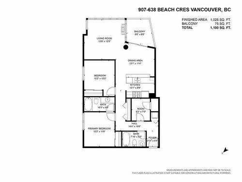 907 638 Beach Crescent, Vancouver, BC 