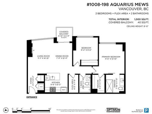 1008 198 Aquarius Mews, Vancouver, BC 