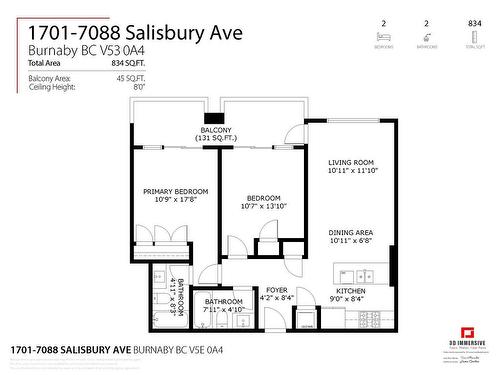 1701 7088 Salisbury Avenue, Burnaby, BC 