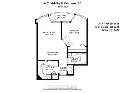 602 1166 Melville Street, Vancouver, BC 