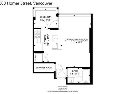 1404 888 Homer Street, Vancouver, BC 