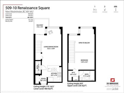 509 10 Renaissance Square, New Westminster, BC 