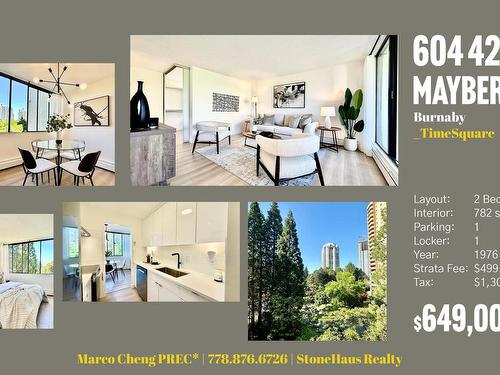 604 4200 Mayberry Street, Burnaby, BC 