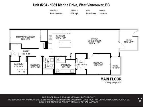 204 1331 Marine Drive, West Vancouver, BC 