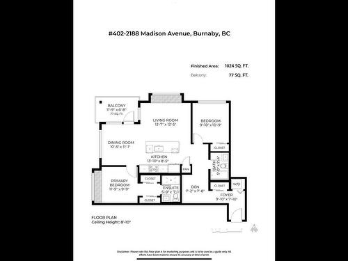 402 2188 Madison Avenue, Burnaby, BC 