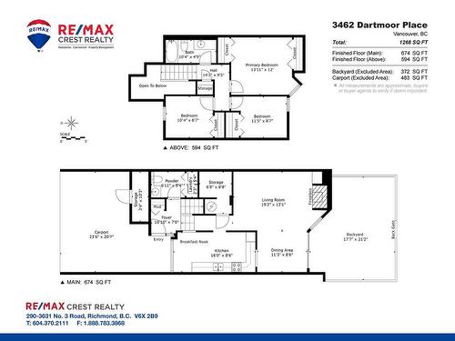 3462 Dartmoor Place, Vancouver, BC 