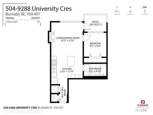 504 9288 University Crescent, Burnaby, BC 