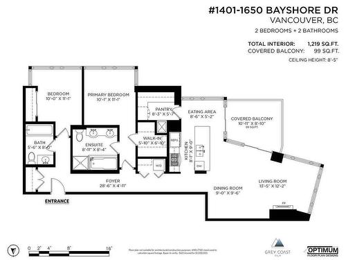 1401 1650 Bayshore Drive, Vancouver, BC 