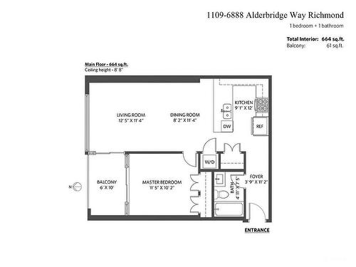 1109 6888 Alderbridge Way, Richmond, BC 