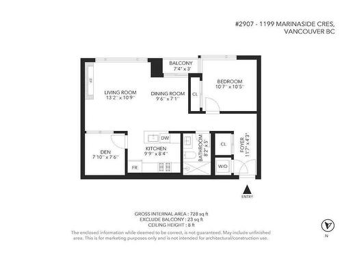 2907 1199 Marinaside Crescent, Vancouver, BC 