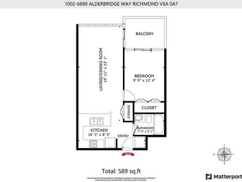 1002 6888 Alderbridge Way, Richmond, BC 