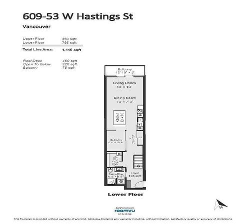 Ph609 53 W Hastings Street, Vancouver, BC 