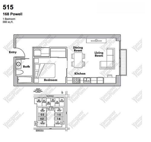 515 168 Powell Street, Vancouver, BC 