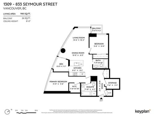 1309 833 Seymour Street, Vancouver, BC 