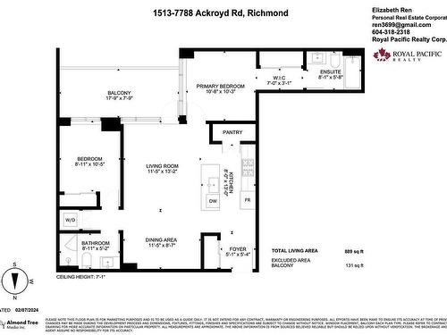 1513 7788 Ackroyd Road, Richmond, BC 