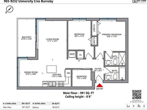 903 9232 University Crescent, Burnaby, BC 