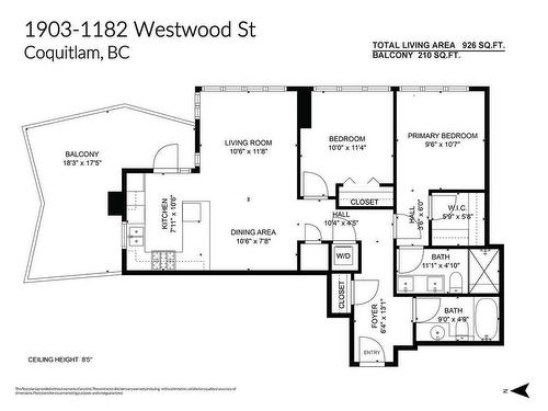 1903 1182 Westwood Street, Coquitlam, BC 