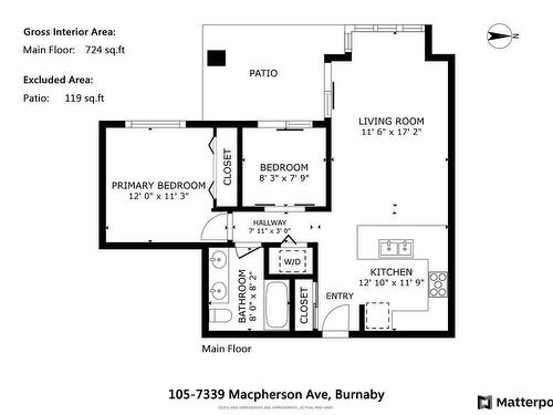 105 7339 Macpherson Avenue, Burnaby, BC 