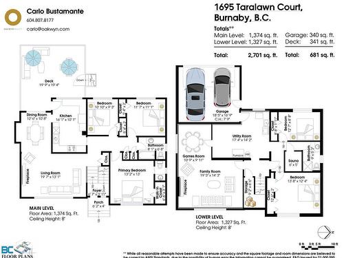 1695 Taralawn Court, Burnaby, BC 