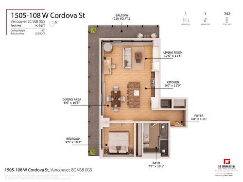 1505 108 W Cordova Street, Vancouver, BC 