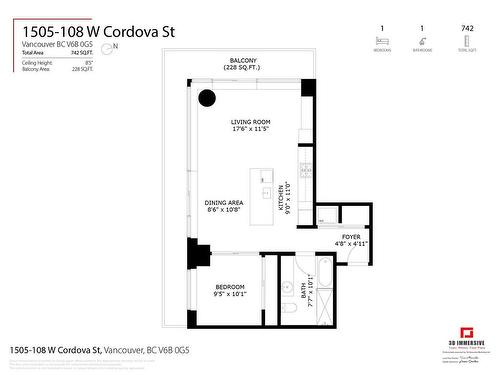 1505 108 W Cordova Street, Vancouver, BC 