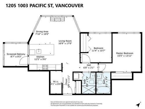 1205 1003 Pacific Street, Vancouver, BC 