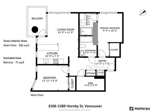 3106 1289 Hornby Street, Vancouver, BC 