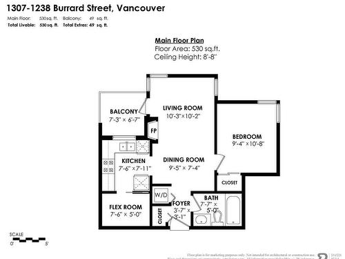 1307 1238 Burrard Street, Vancouver, BC 