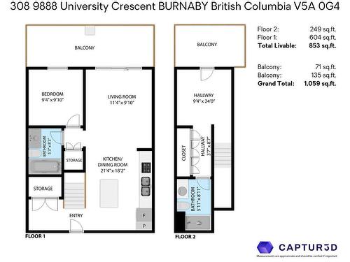 308 9888 University Crescent, Burnaby, BC 