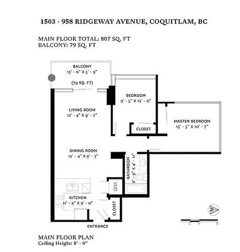 1503 958 Ridgeway Avenue, Coquitlam, BC 