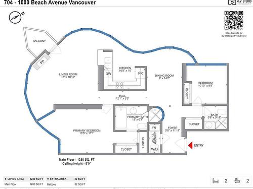 704 1000 Beach Avenue, Vancouver, BC 