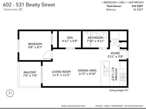 602 531 Beatty Street, Vancouver, BC 