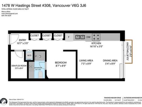 308 1478 W Hastings Street, Vancouver, BC 