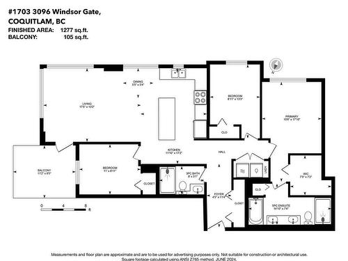 1703 3096 Windsor Gate, Coquitlam, BC 