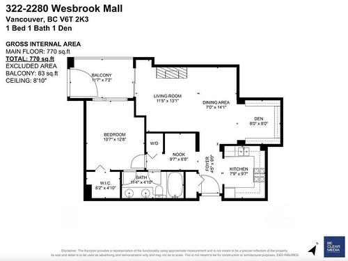 322 2280 Wesbrook Mall, Vancouver, BC 