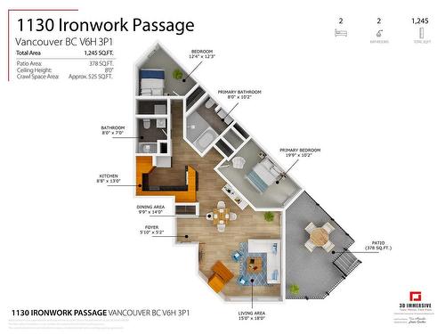 1130 Ironwork Passage, Vancouver, BC 