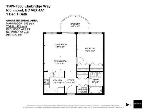 1509 7380 Elmbridge Way, Richmond, BC 