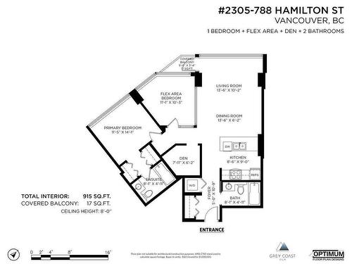 2305 788 Hamilton Street, Vancouver, BC 