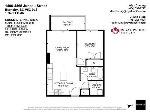 1406 4465 Juneau Street, Burnaby, BC 