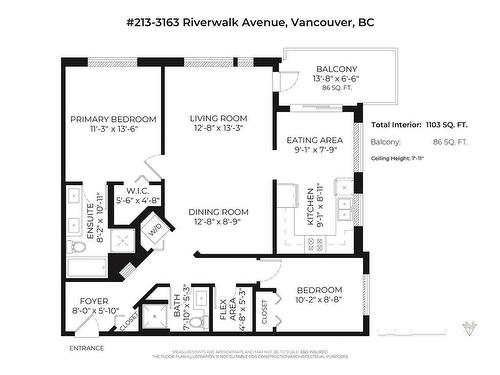 213 3163 Riverwalk Avenue, Vancouver, BC 