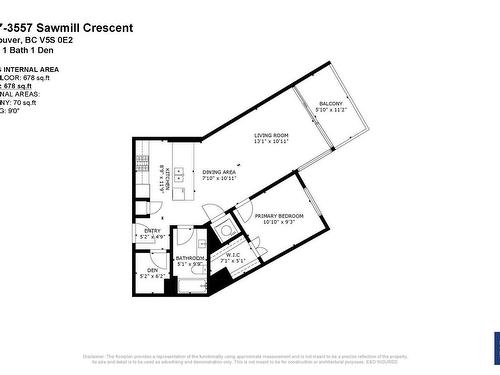 1007 3557 Sawmill Crescent, Vancouver, BC 