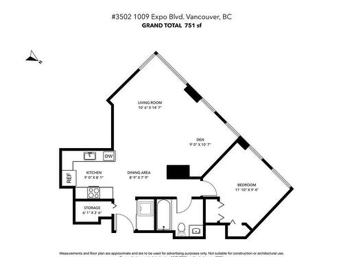 3502 1009 Expo Boulevard, Vancouver, BC 