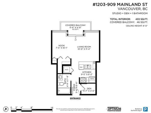 1203 909 Mainland Street, Vancouver, BC 