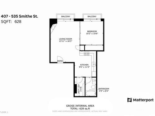 407 535 Smithe Street, Vancouver, BC 